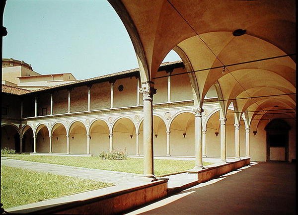 Pohled na ambity, 1429-46 od Filippo Brunelleschi