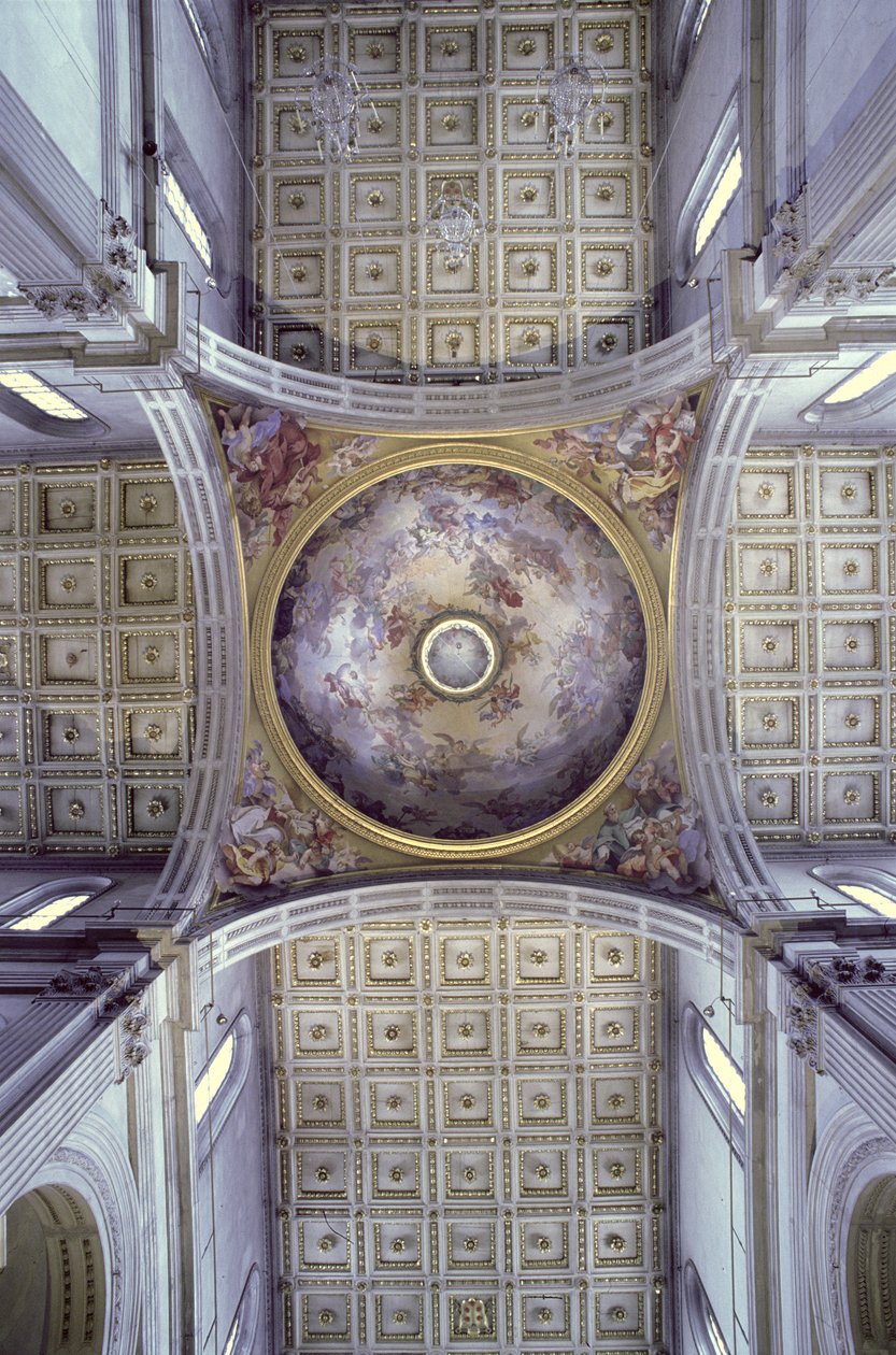 Pohled do interiéru kupole, postavené v letech 1425-46 od Filippo Brunelleschi