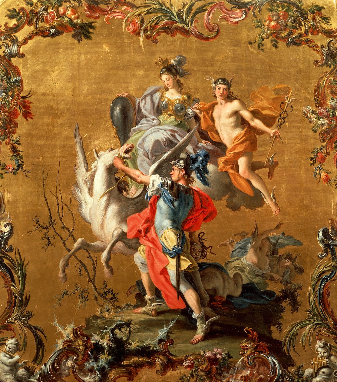 Narození Pegasa, Filippo Falciatore (aktivní 1728-1768) od Filippo Falciatore