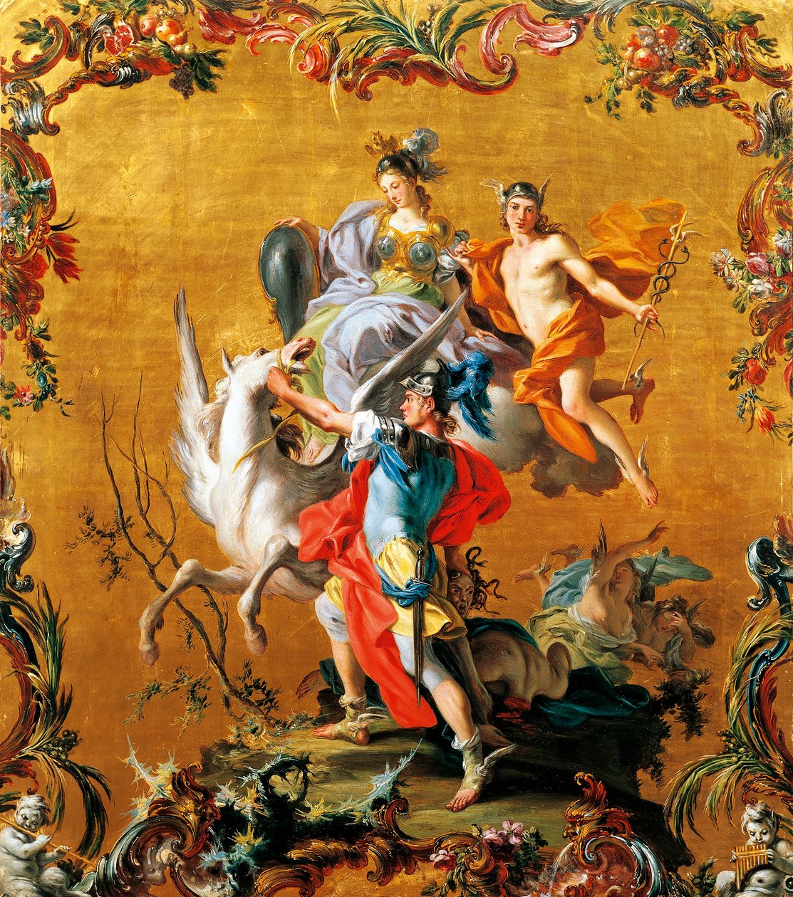 Narození Pegasa od Filippa Falciatore (aktivní 1728-1768). od Filippo Falciatore