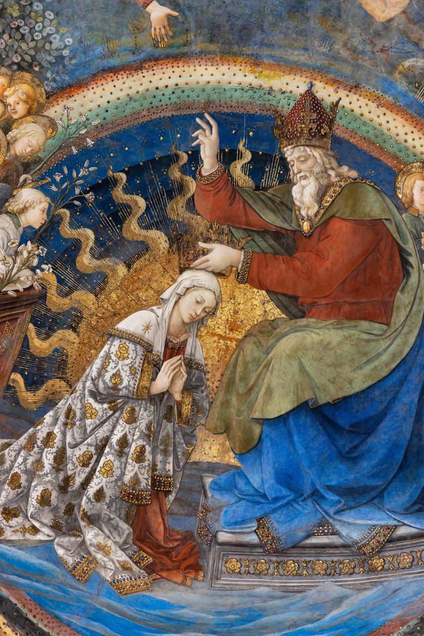 Korunovace Marie, detail od Filippo Lippi
