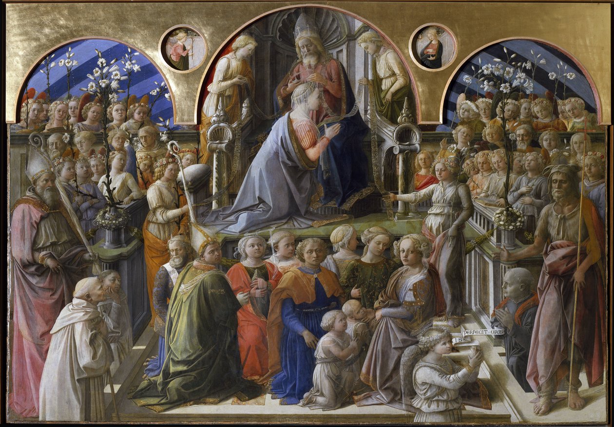 Korunovace Panny Marie (1441-1447, tempera na dřevě) od Filippo Lippi
