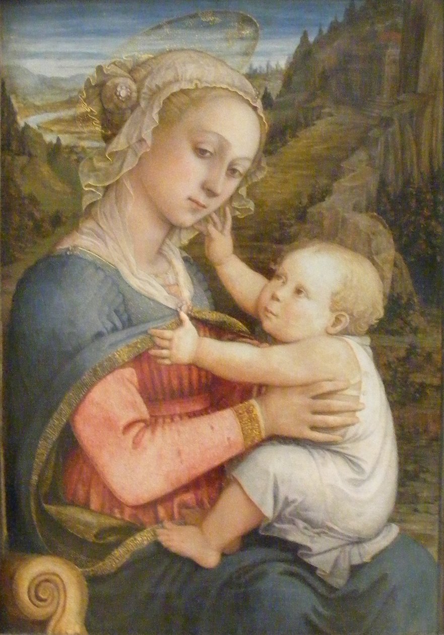 Německy: Maria mit Kind Madonna and child od Filippo Lippi