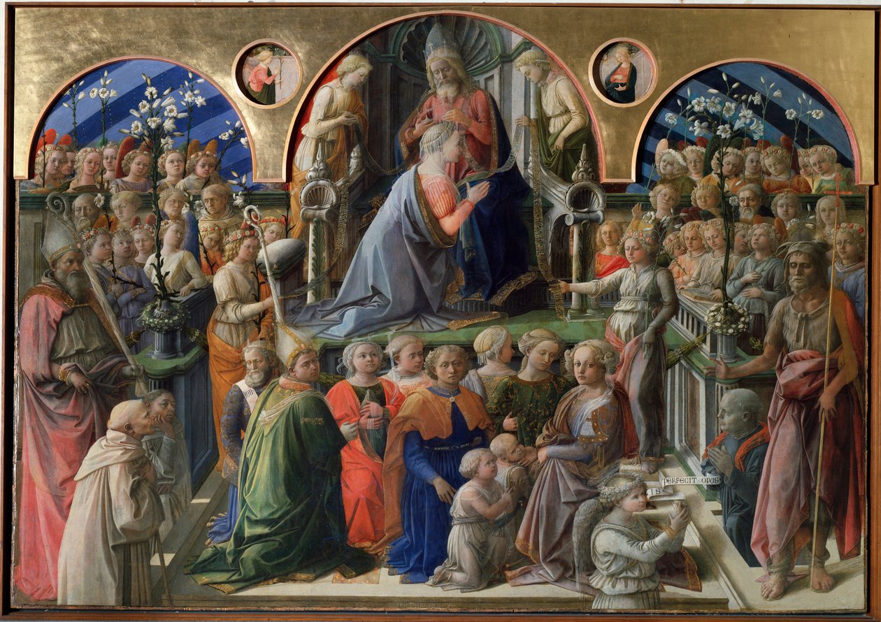 Korunovace Panny Marie - tempera na panelu od Filippo Lippi