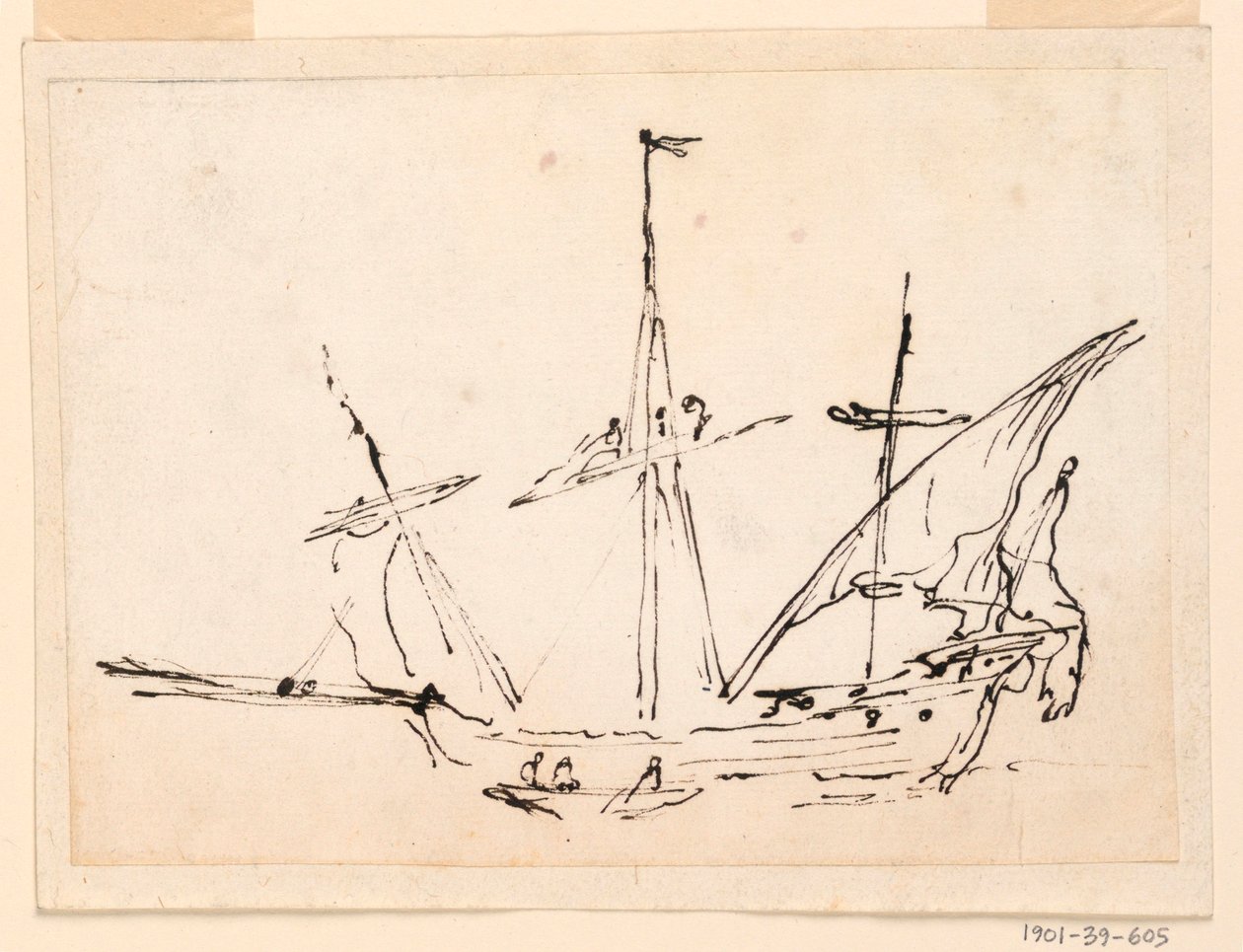 Kresba, Plachetnice, 1770-1800 od Filippo Marchionni