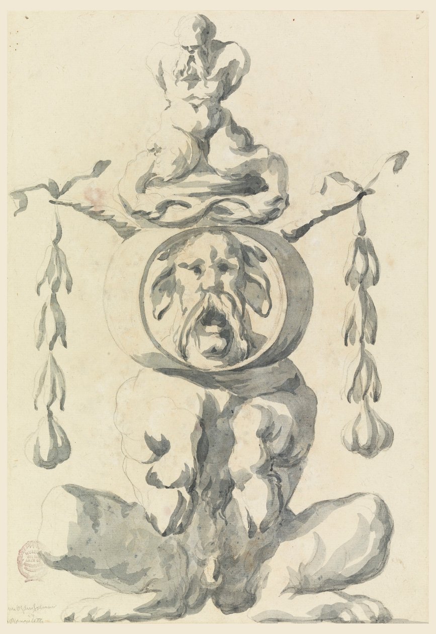 Kresba, Groteskní postava, 1550-1625 od Filippo Marchionni