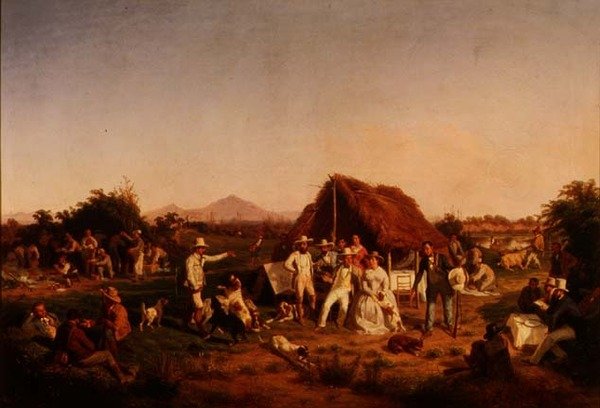 Lovecká strana Ferdinanda II. Neapolského od Filippo Palizzi