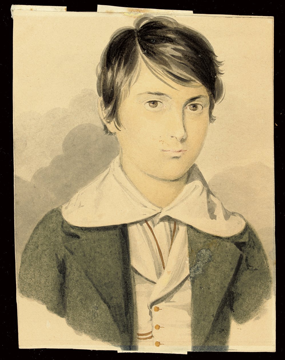 Portrét Dante Gabriela Rossettiho od Filippo Pistrucci