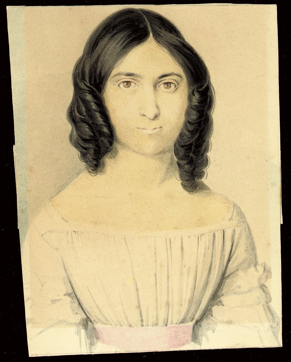 Portrét Marie Francescy Rossetti od Filippo Pistrucci
