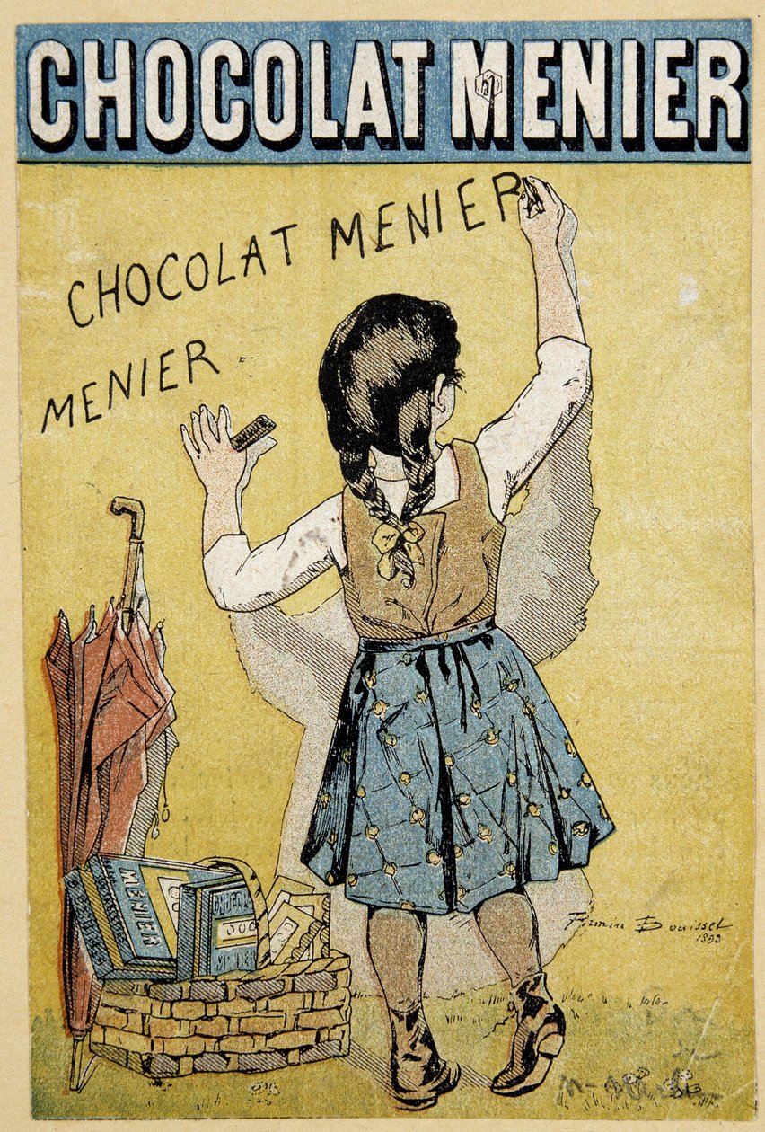 Reklama na čokoládu „“ Menier“, konec 19. století od Firmin Bouisset