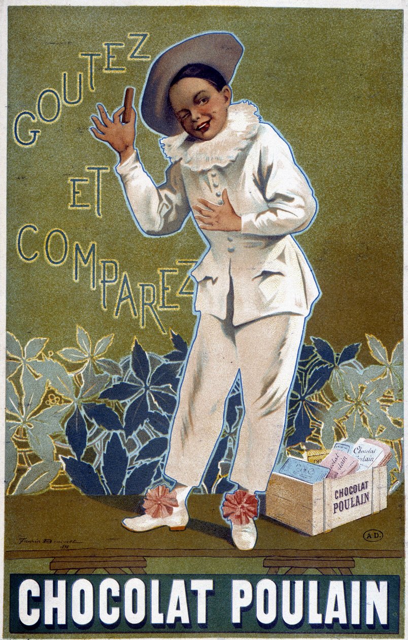Reklama na Chocolat Poulain: "" Ochutnejte a porovnejte". Autor: Fermin Bouisset od Firmin Bouisset
