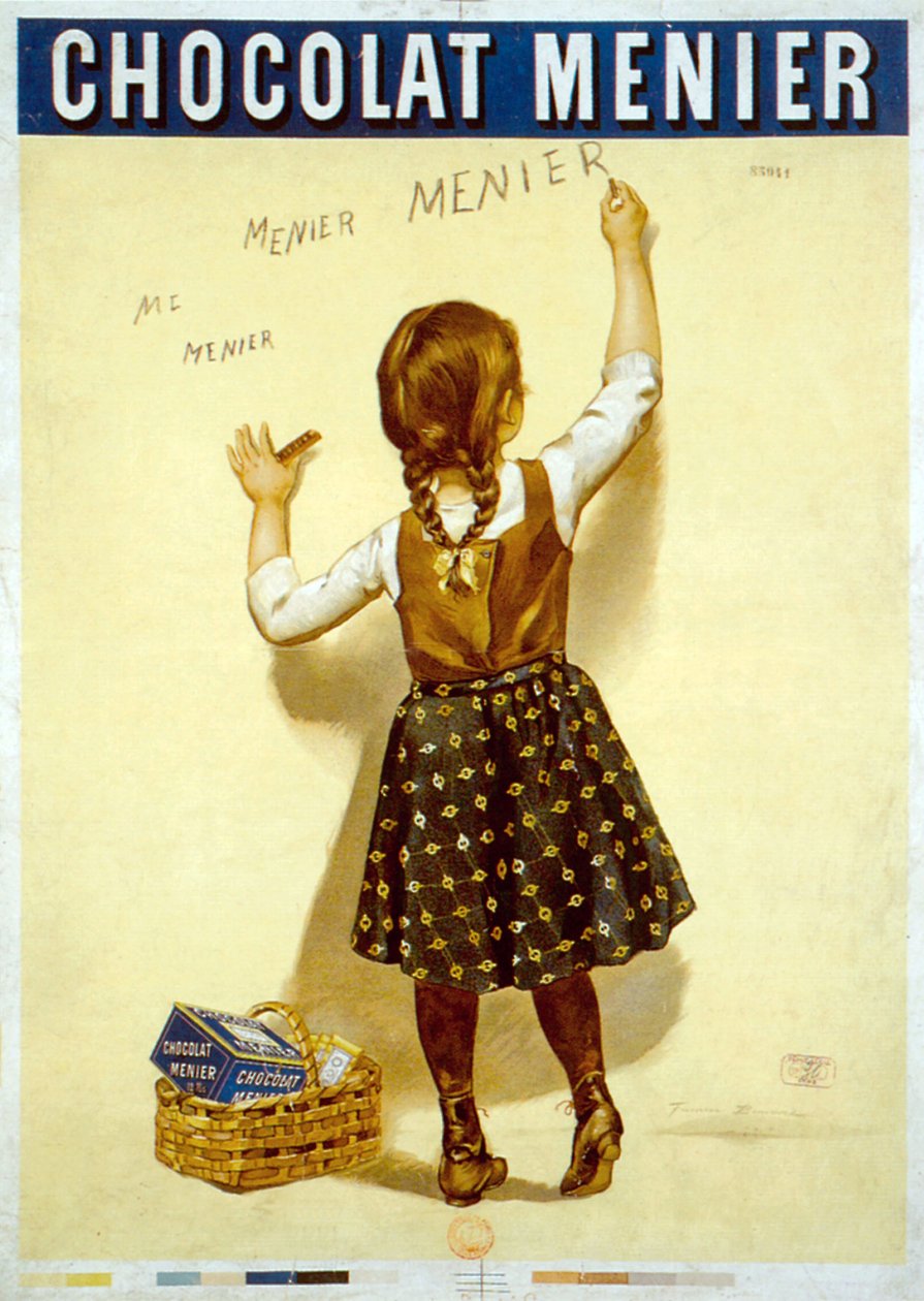 Francouzská reklama na čokoládu „Menier“, konec 19. století (plakát) od Firmin Bouisset