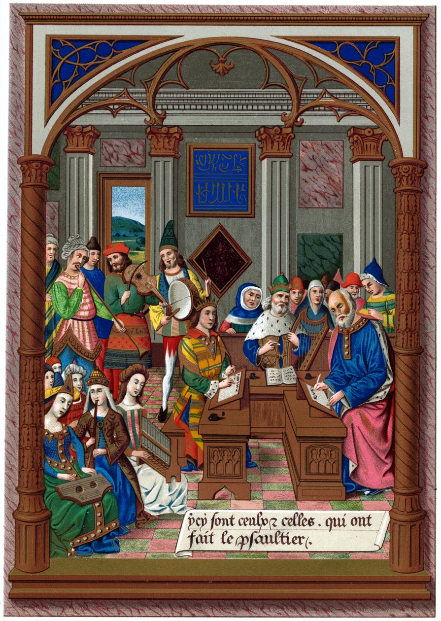 „Král René a jeho hudební dvůr“, 15. století, 1870. od Firmin Didot and Co