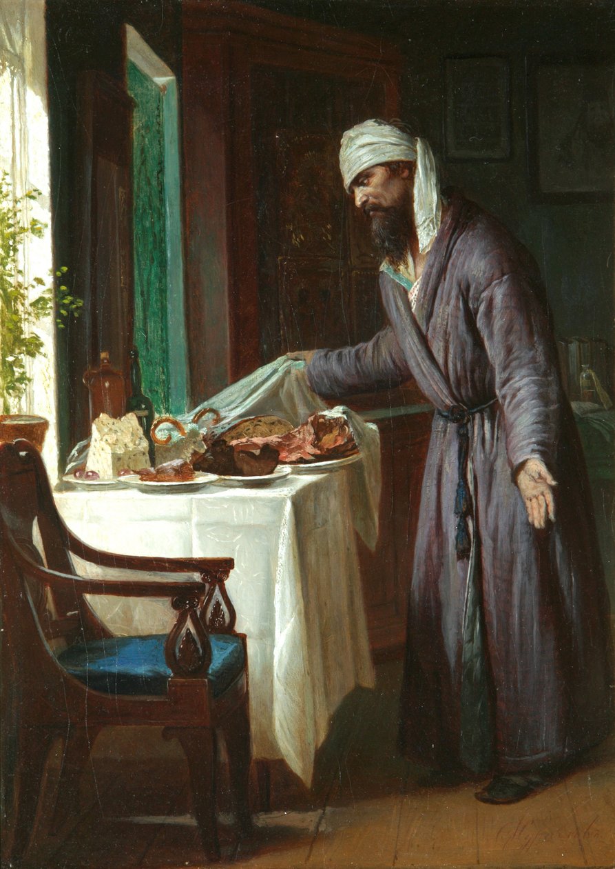 Ranní kocovina, konec 19. století. od Firs Sergeevich Zhuravlev