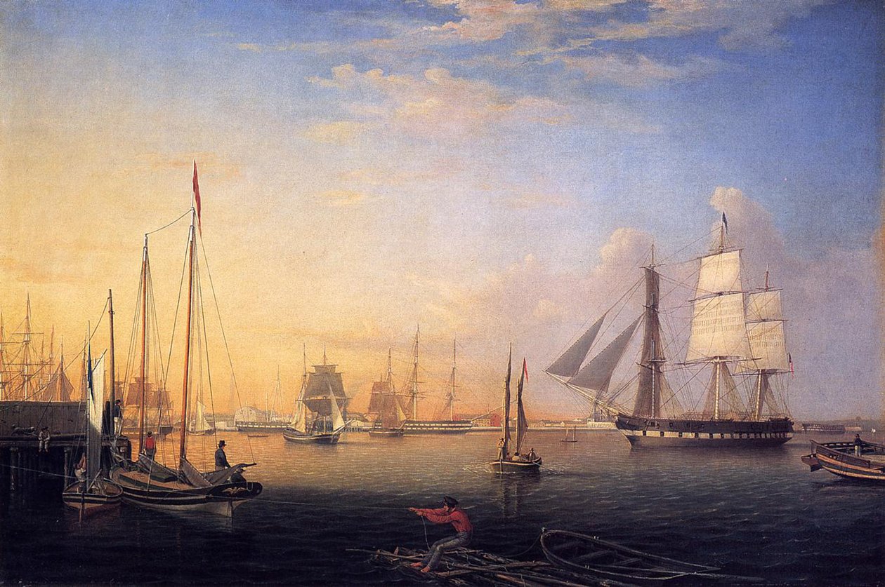 Baltimore Harbour, 1850 od Fitz Henry Lane