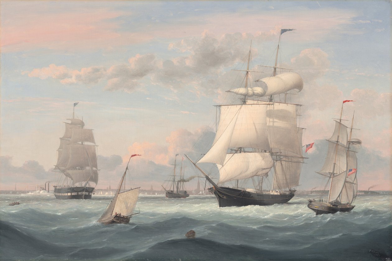 New York Harbour od Fitz Henry Lane