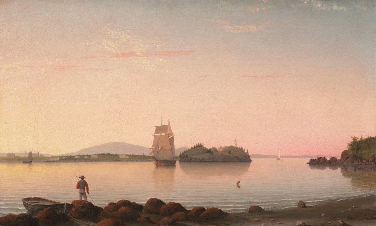 Soví hlava, Penobscotský záliv, Maine od Fitz Henry Lane