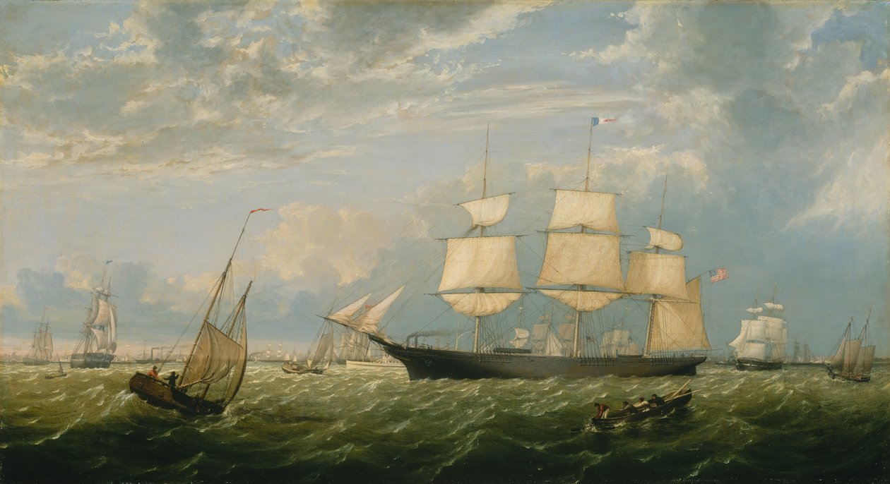 Vstup Golden State do přístavu New York, 1854. od Fitz Hugh Lane