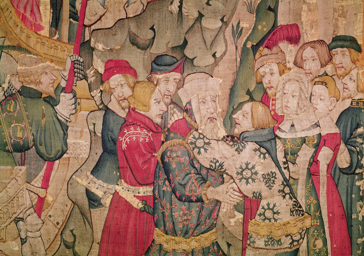 Detail příběhu Jourdain de Blaye, dílna Arras (tapisérie) (detail 215164) od Flemish School