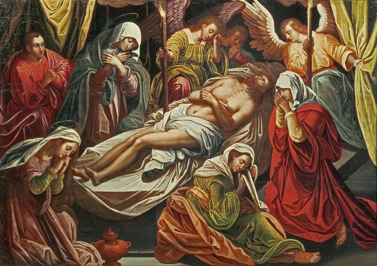 Pohřeb Krista, Villabranca (panel) od Flemish School