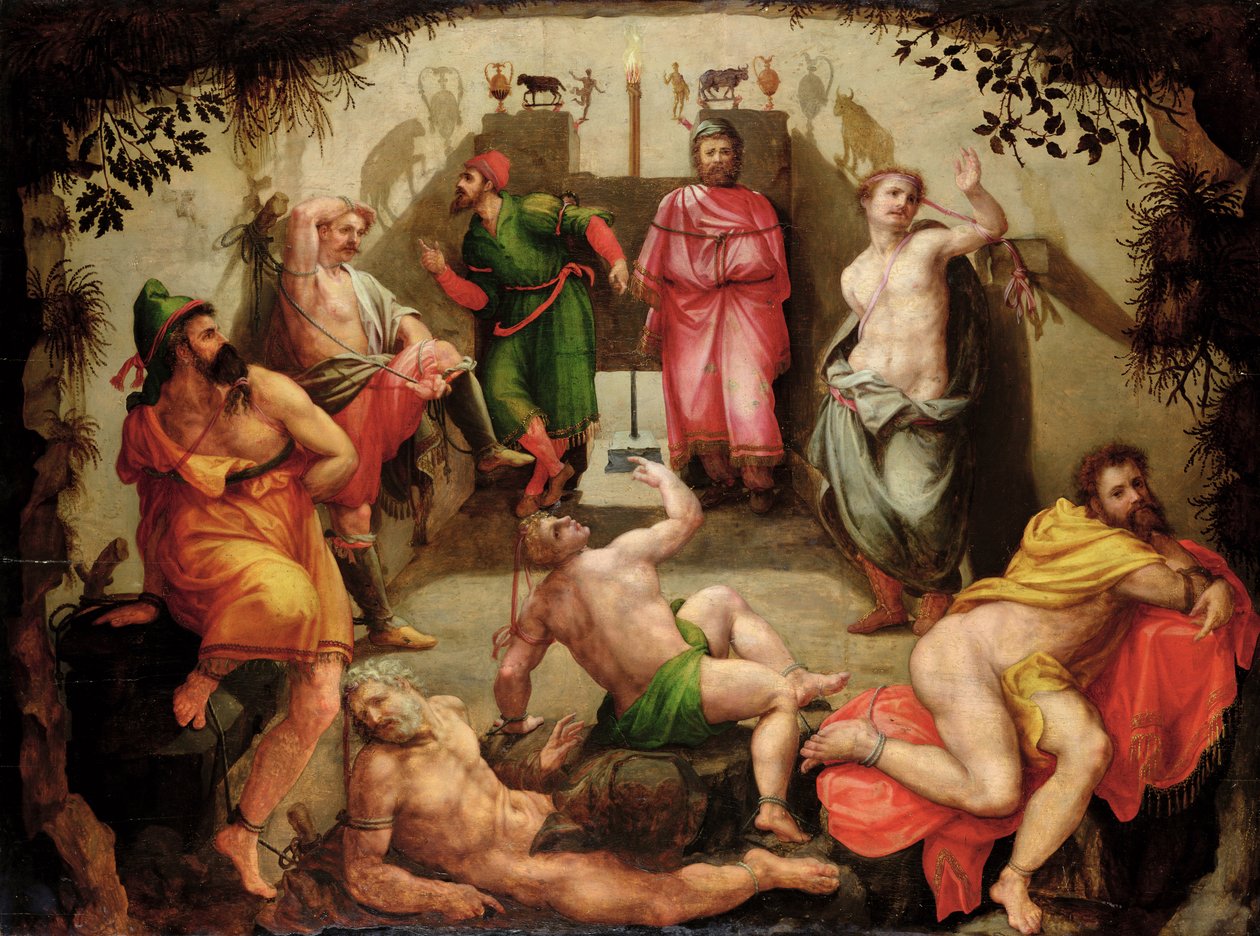 Platónova jeskyně od Flemish School