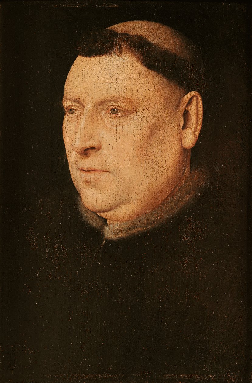 Portrét mnicha od Flemish School