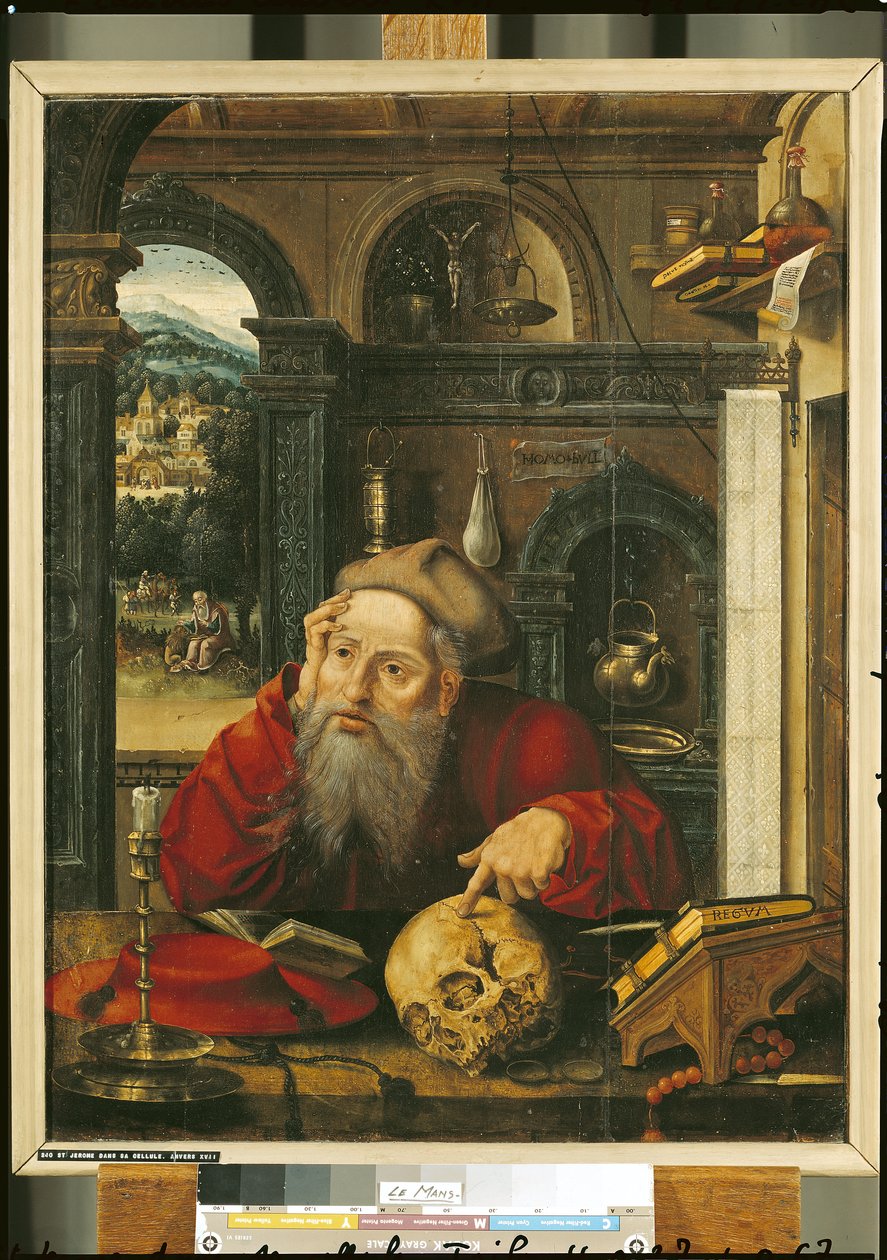 Svatý Jeroným ve své pracovně od Flemish School