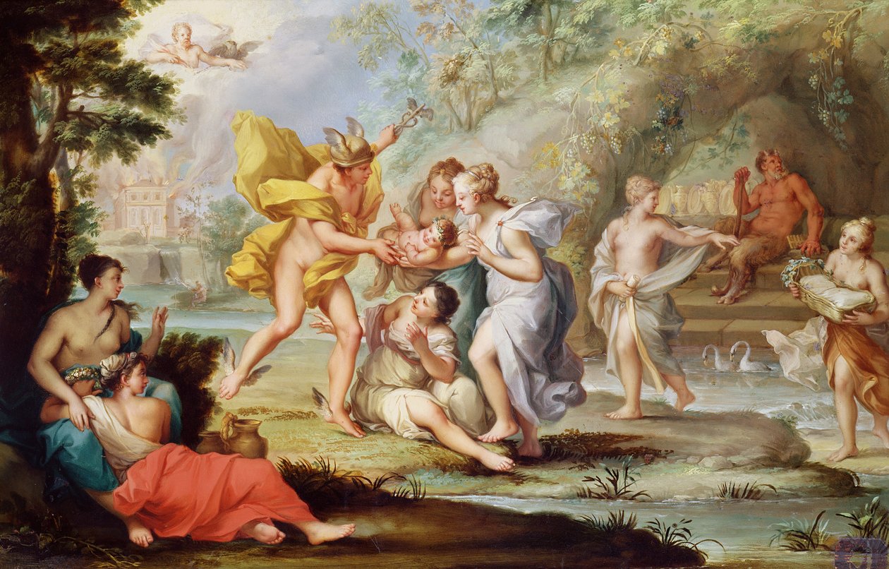 Narození Bakcha od Flemish School