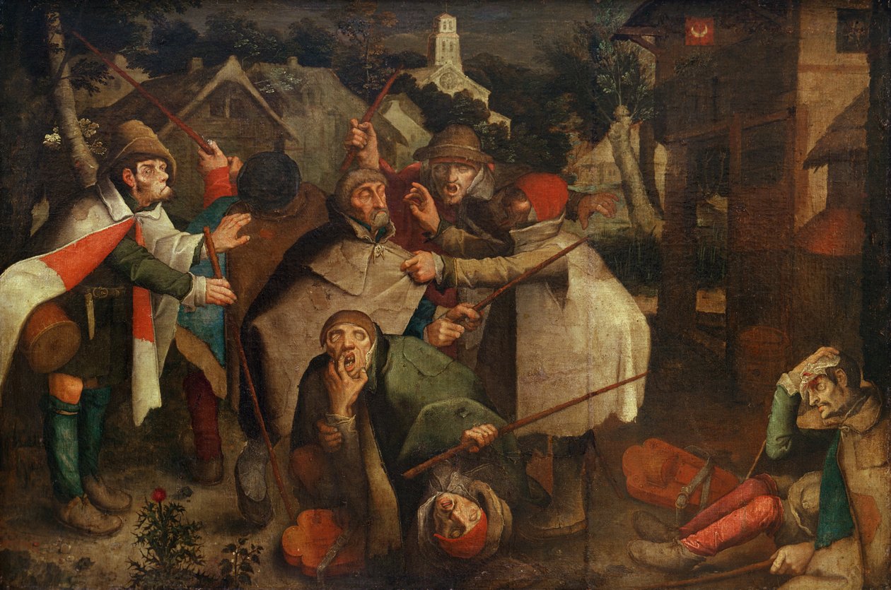 Boj slepých, 1643 od Flemish School