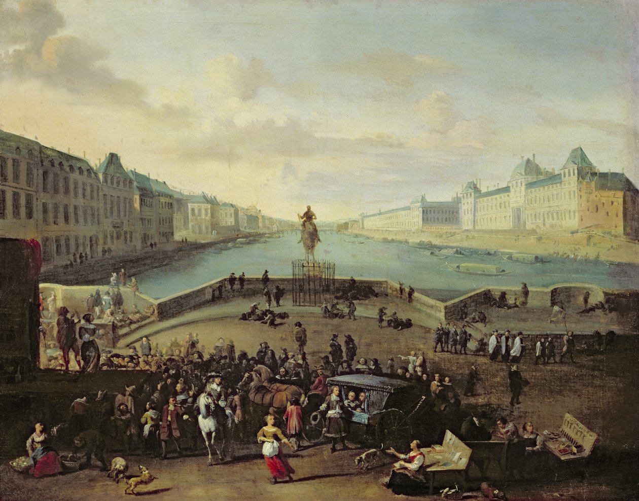 Pont Neuf, Paříž, 1665-69 od Flemish School