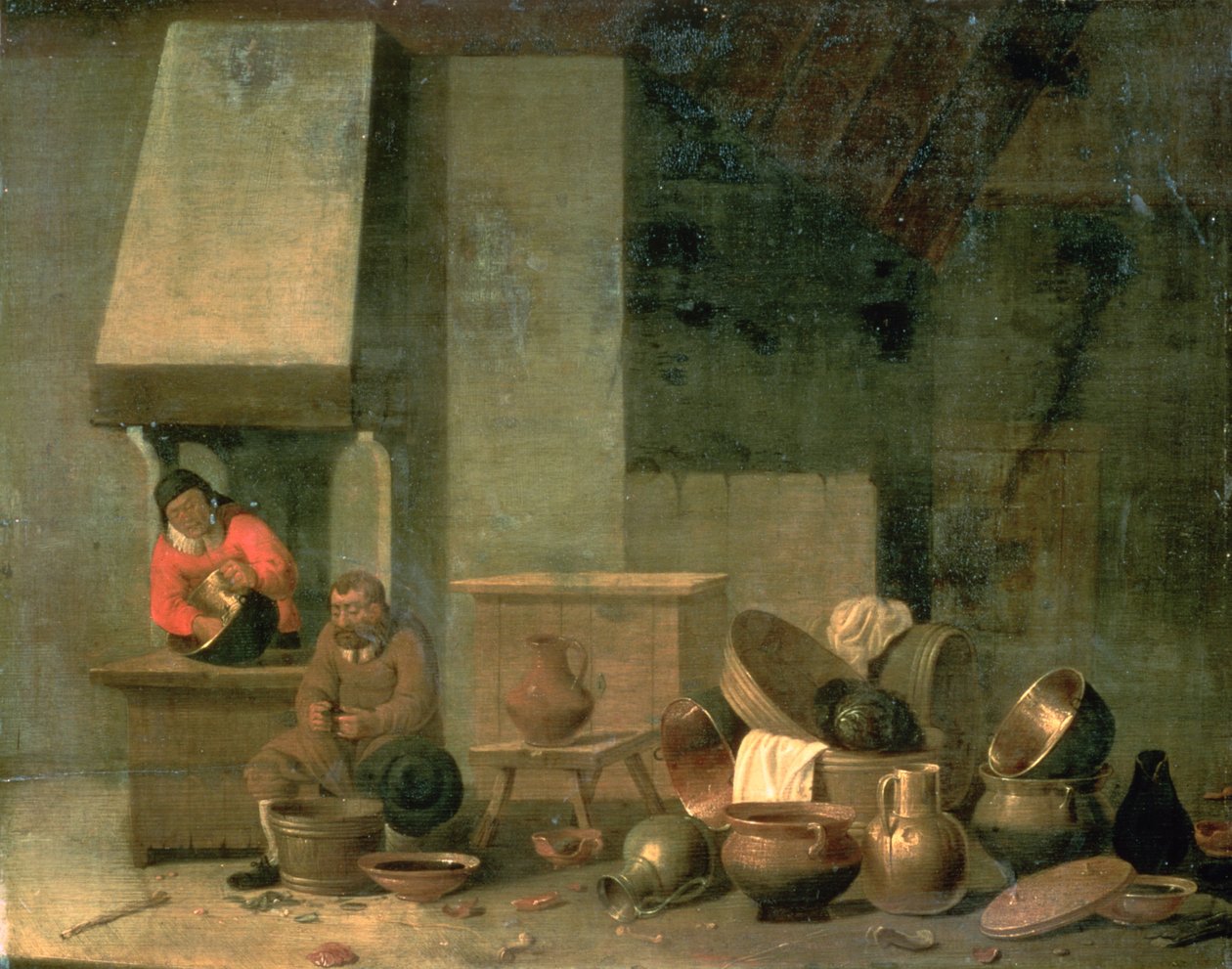 Služka ze Scullery od Flemish School