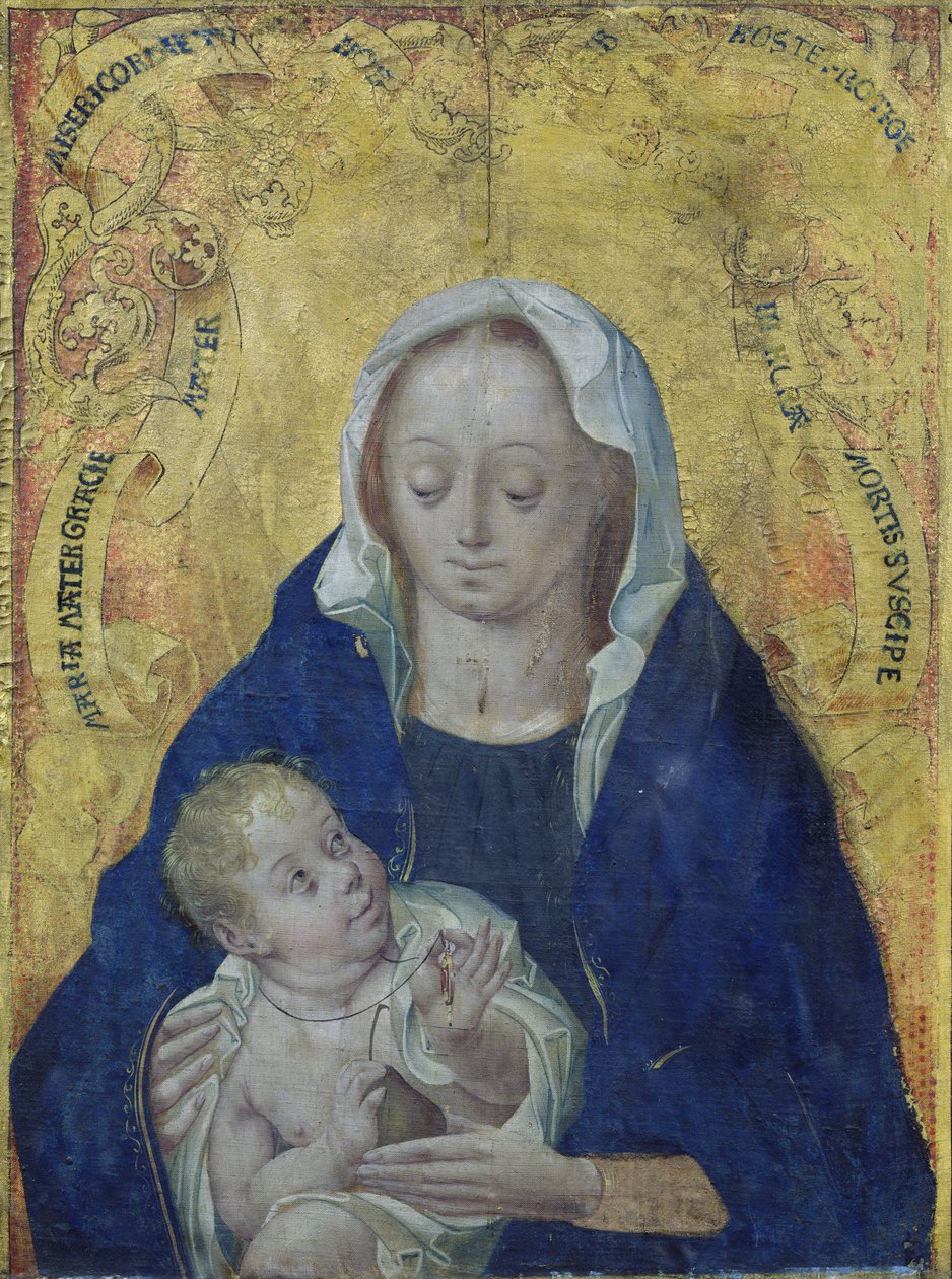 Panna s dítětem (tempera na desce) od Flemish School