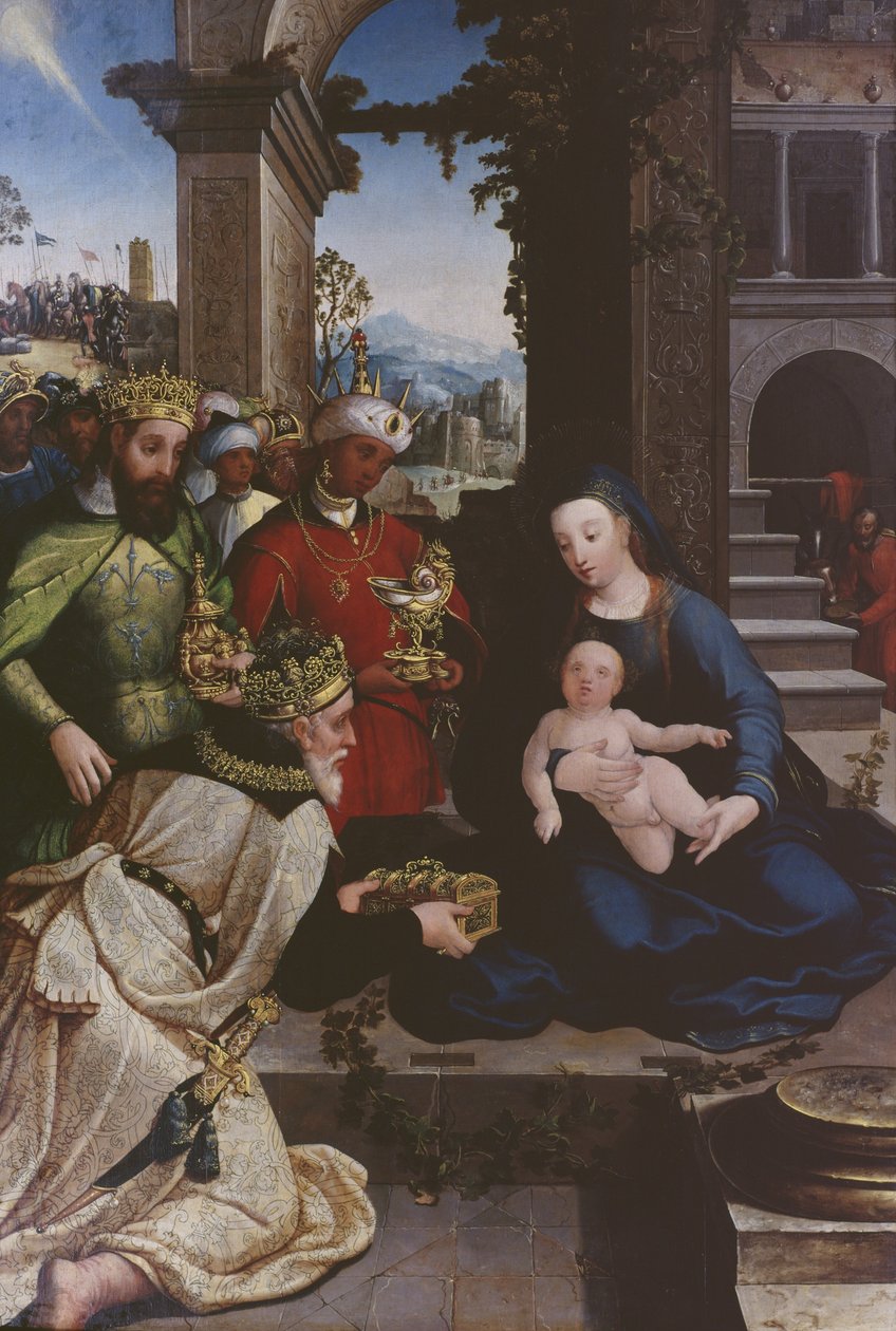 Klanění tří králů, cca 1500 od Flemish School