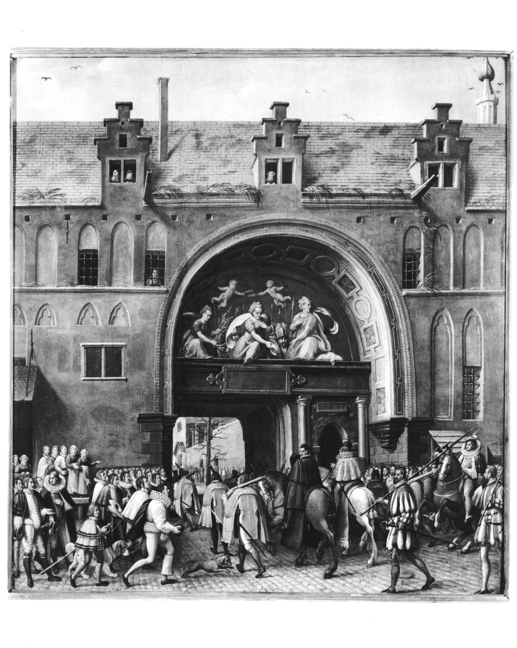 Vstup Hercula Francoise z Francie, vévody z Alenconu (1554-84) do Antverp, 19. února 1582 od Flemish School