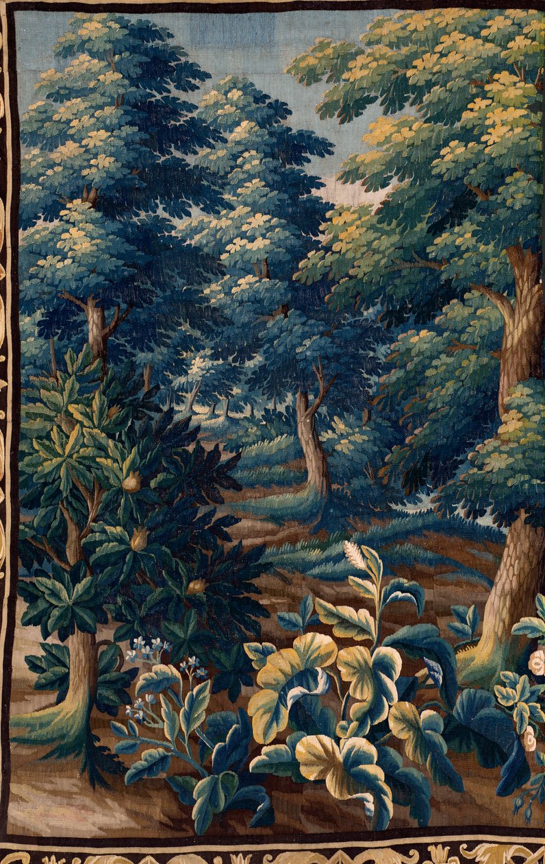 Vlámský gobelín. Konec 17. století. Majetek kostela Sint-Walburgakerk Oudenaarde (Dekenij van de Sint-Walburga). od Flemish School