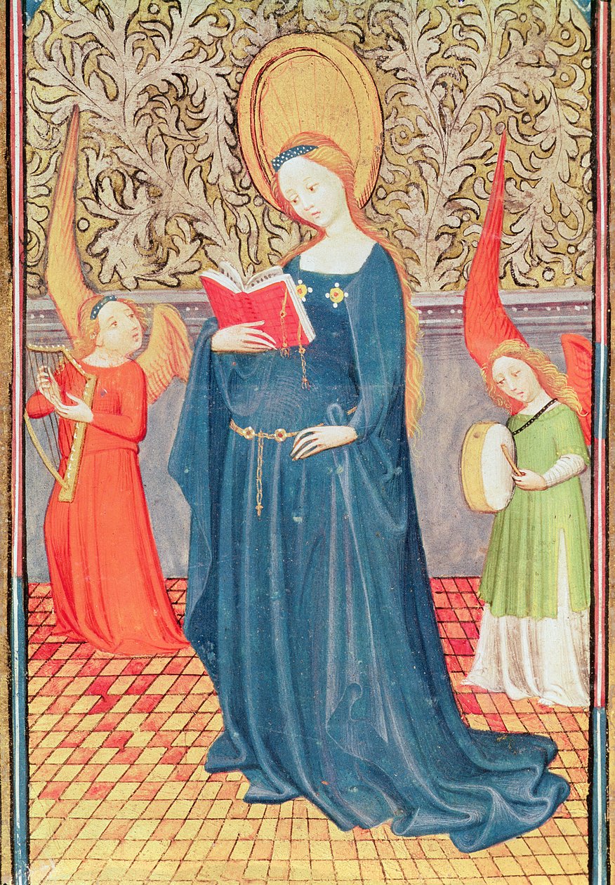 Fol.144v Svatá Cecílie, z Knihy hodin Dona Duarteho od Flemish School