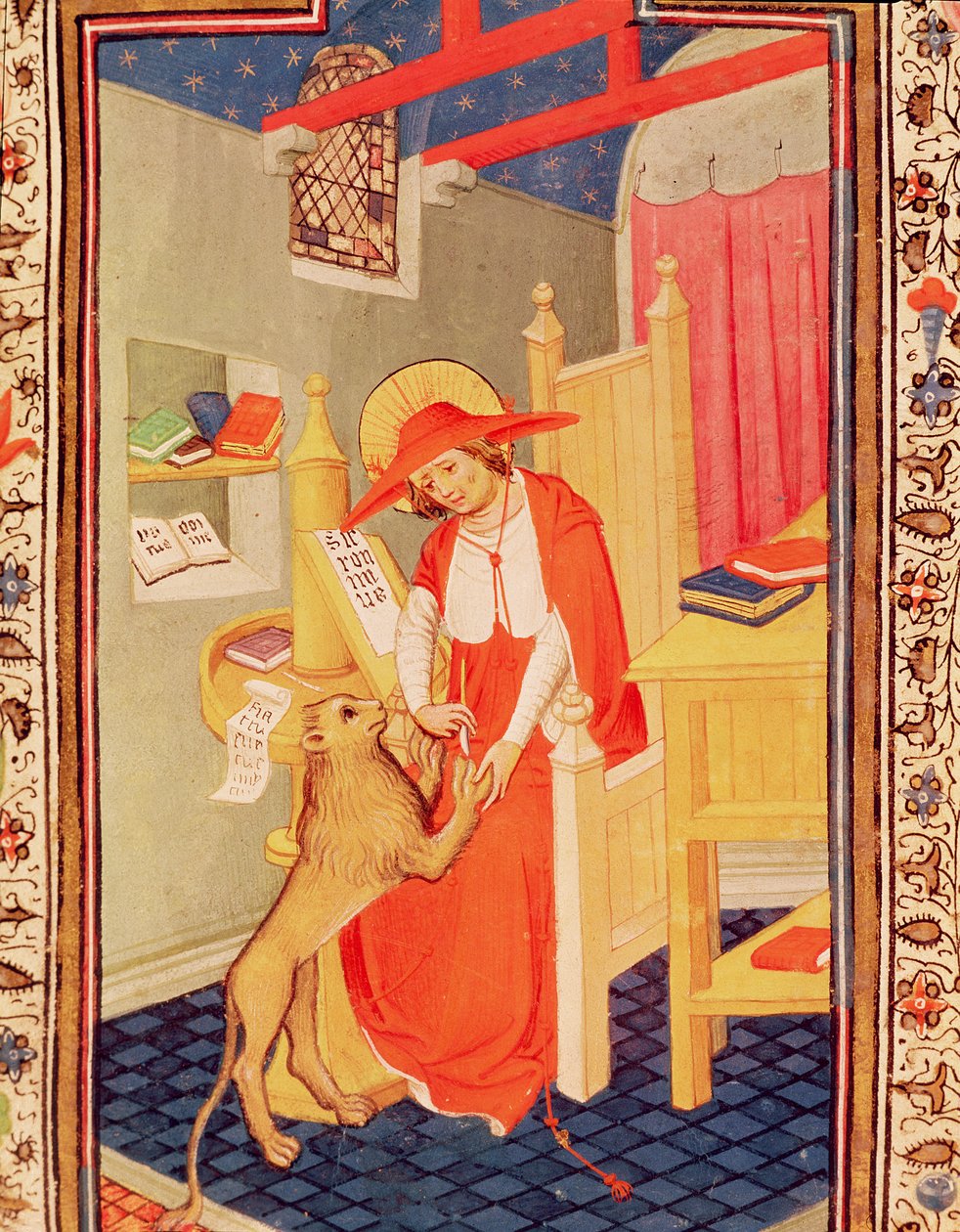 Fol.310v St. Jeroným, z Knihy hodin Dona Duarteho od Flemish School
