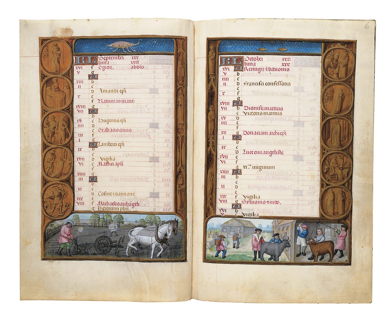 Folia z Rothschildovy knihy hodin, Gent nebo Bruggy, kolem roku 1505 od Flemish School