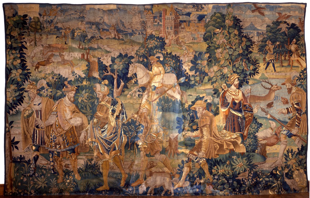 Lovecký gobelín od Flemish School