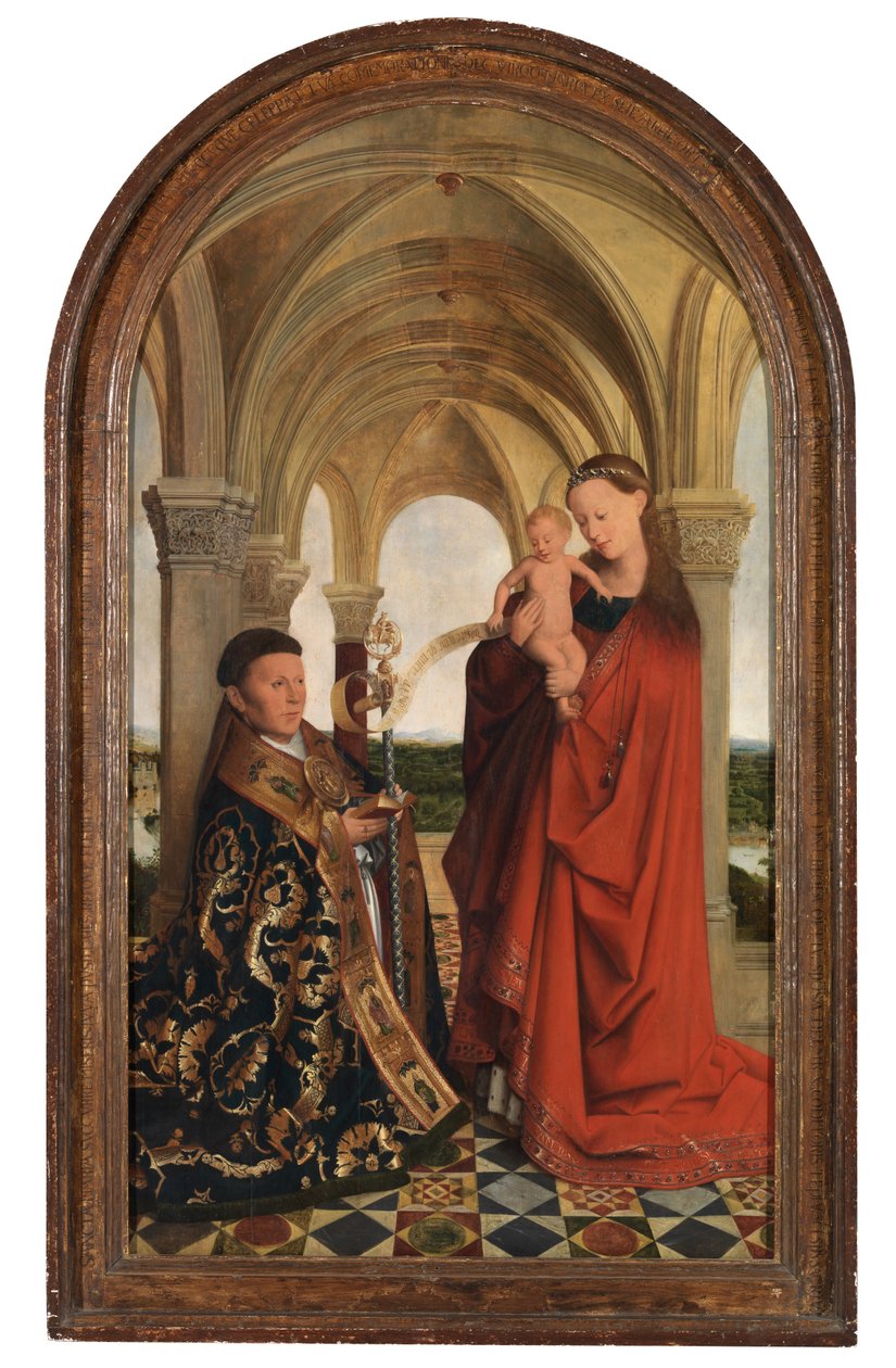 Madonna s Petrusem Wijtsem (olej na panelu) od Flemish School