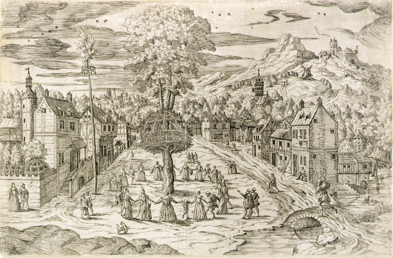 První máj (lept) od Flemish School
