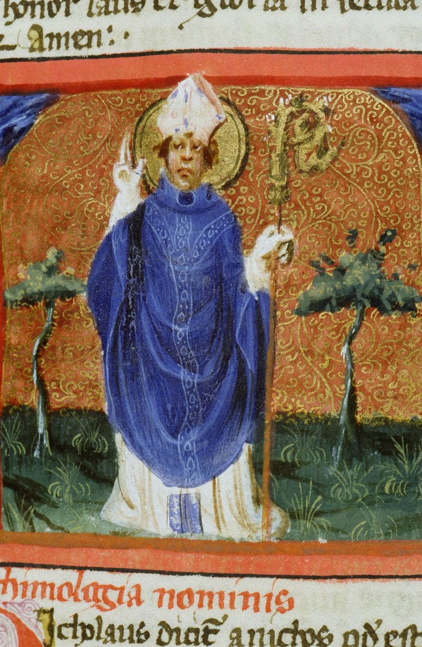 Paní Gen 1111 Page z Legenda Aurea, Bruggy, kolem 1400-10 od Flemish School