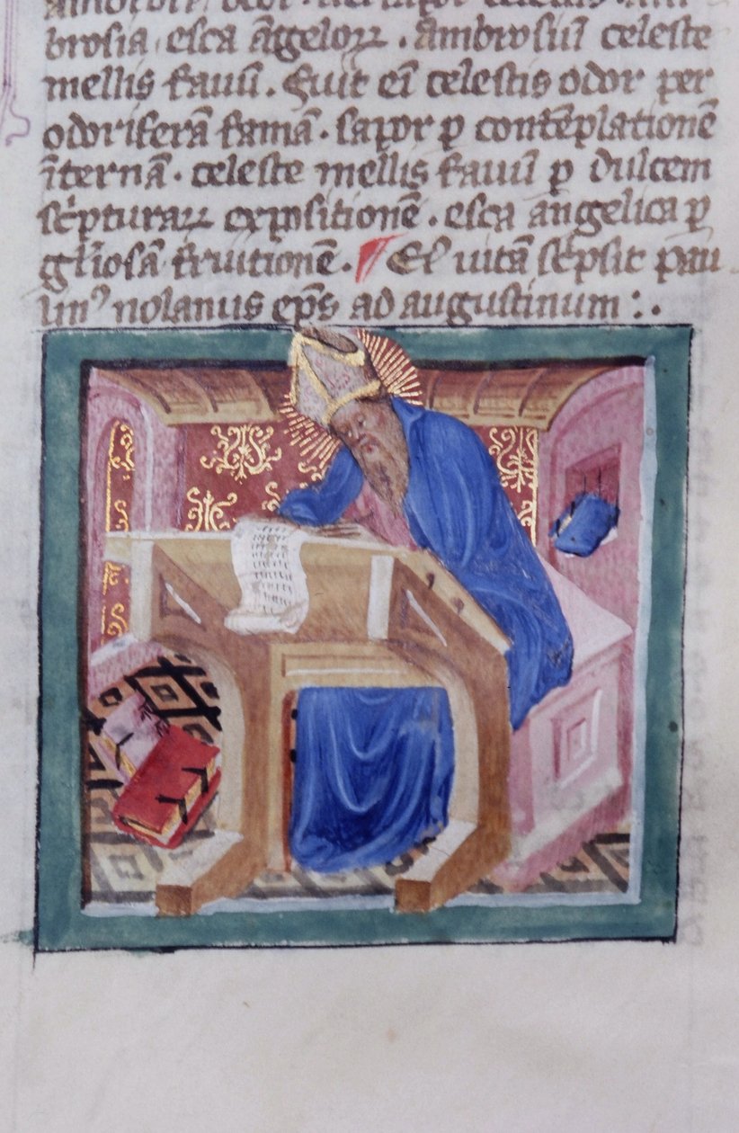 Paní Gen 1111 Page z Legenda Aurea, Bruggy, kolem 1400-10 od Flemish School