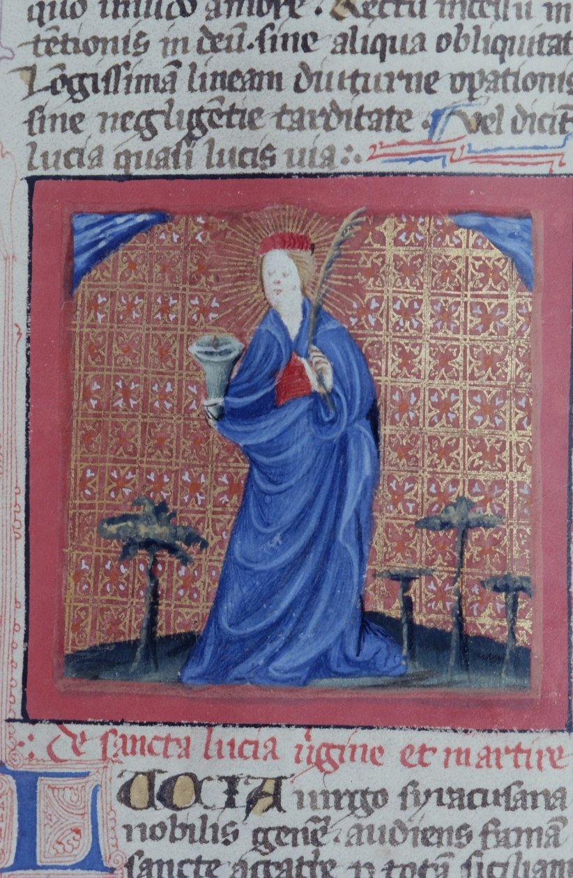 Paní Gen 1111 Page z Legenda Aurea, Bruggy, kolem 1400-10 od Flemish School