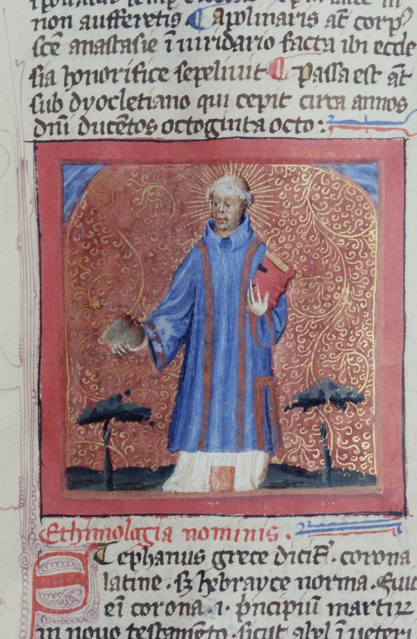 Ms Gen 1111 Stránka z Legendy Aurea, Bruggy, asi 1400-10 od Flemish School