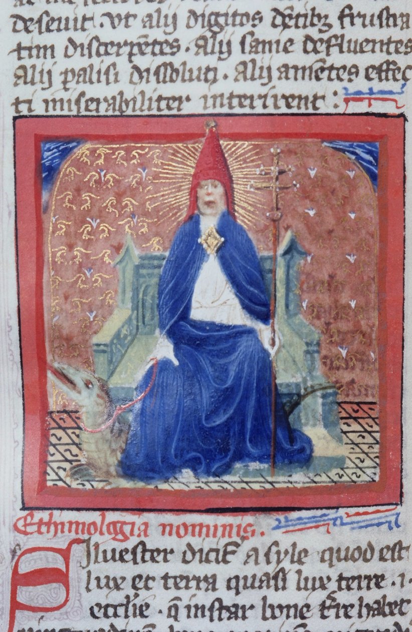 Paní Gen 1111 Page z Legenda Aurea, Bruggy, kolem 1400-10 od Flemish School