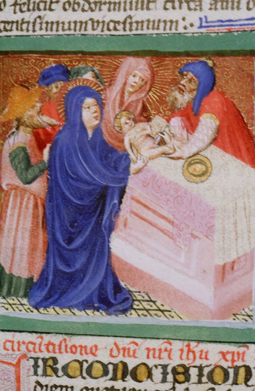 Paní Gen 1111 Page z Legenda Aurea, Bruggy, kolem 1400-10 od Flemish School