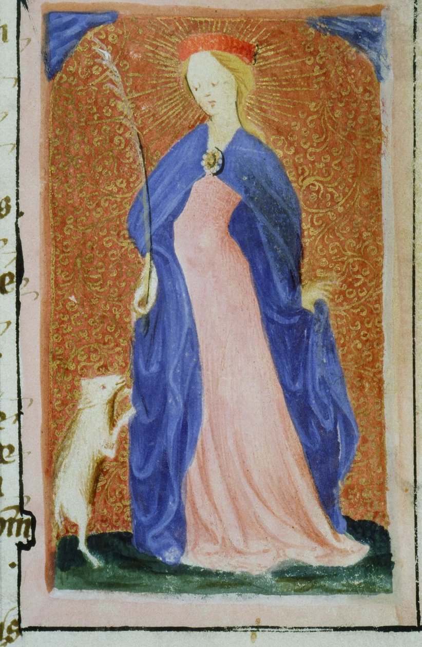 Paní Gen 1111 Page z Legenda Aurea, Bruggy, kolem 1400-10 od Flemish School