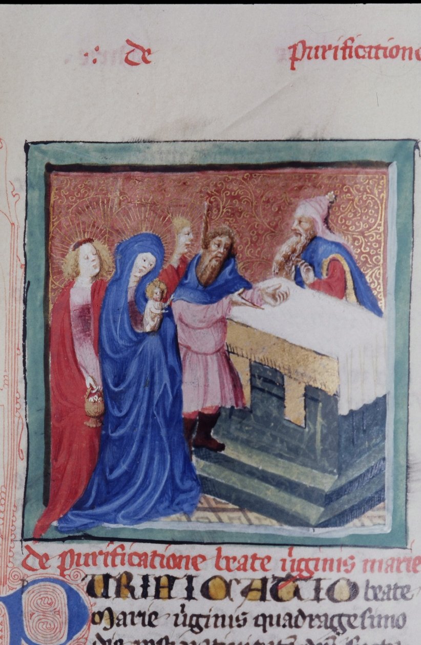 Paní Gen 1111 Page z Legenda Aurea, Bruggy, kolem 1400-10 od Flemish School