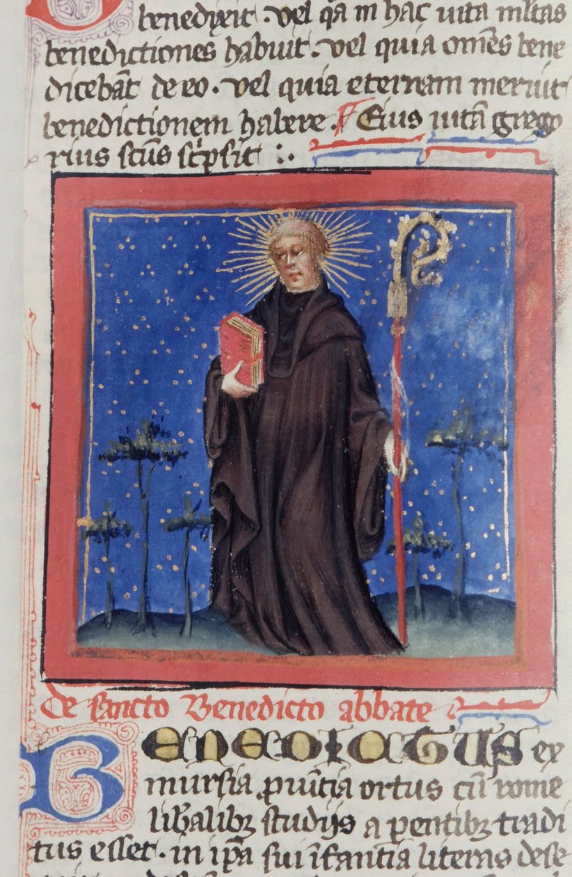 Paní Gen 1111 Page z Legenda Aurea, Bruggy, kolem 1400-10 od Flemish School